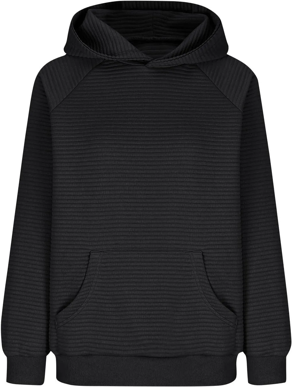 Womens Hoodies Loose Fleece Long Sleeve Hooded Sweatshirts Casual Comfy Crew Neck Pullover Top with Pockets
