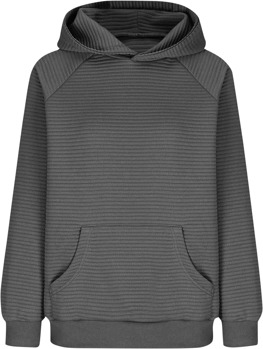 Womens Hoodies Loose Fleece Long Sleeve Hooded Sweatshirts Casual Comfy Crew Neck Pullover Top with Pockets