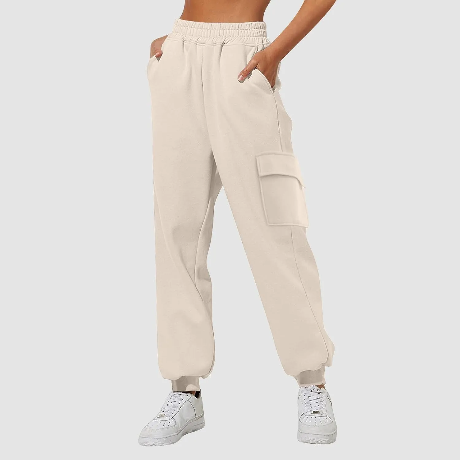 Women's Linen Summer Fashion Palazzo Pants High Waist Stretchy Straight Loose Fit Palazzo Pants Travel