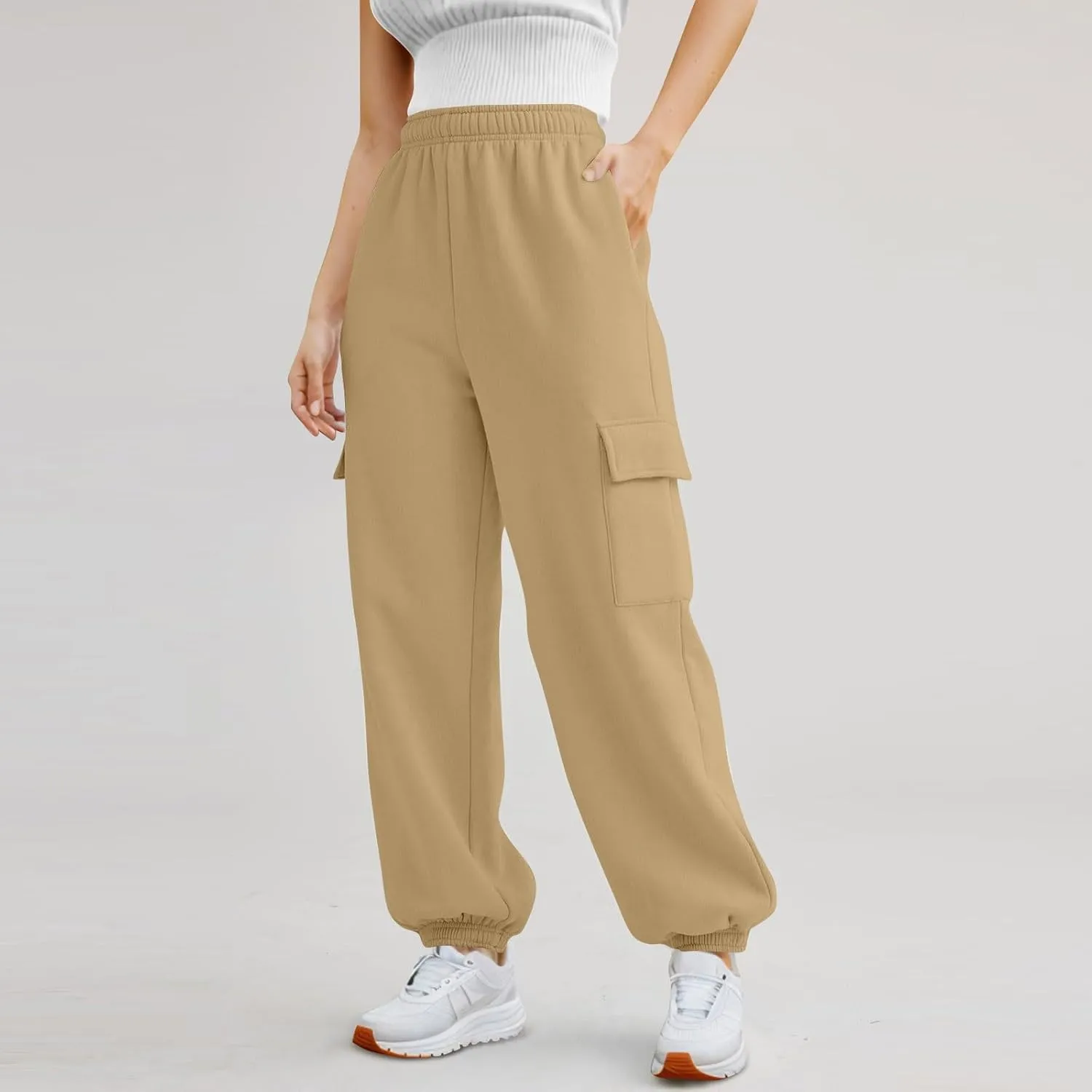 Women's Linen Summer Y2K Fashion Pants Low Waist Baggy Stretchy Loose Fit Trouser Trendy