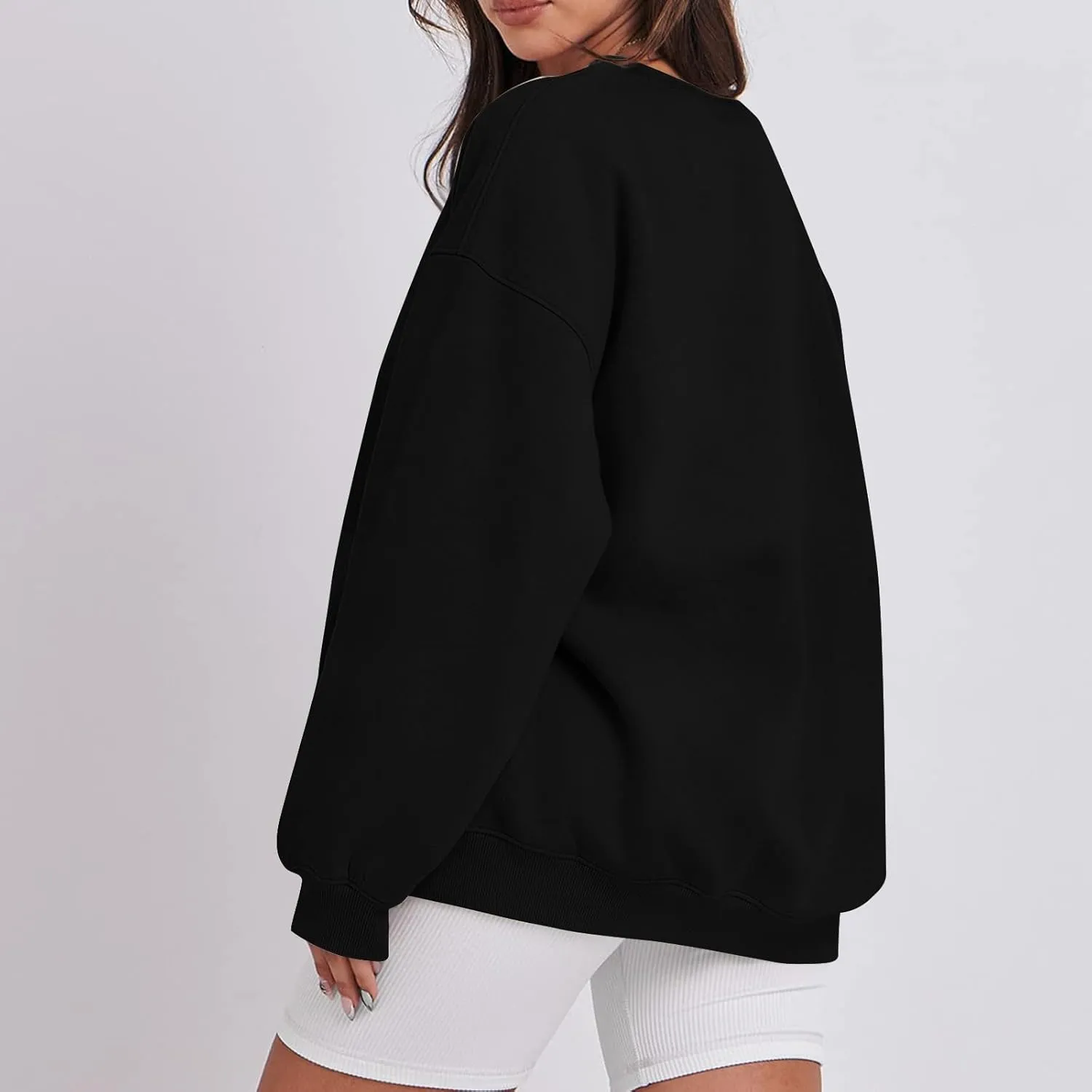 Womens Oversized Sweatshirts Long Sleeve Crewneck Hoodie Casual Comfy Pullover Sweaters Trendy Fall Clothes