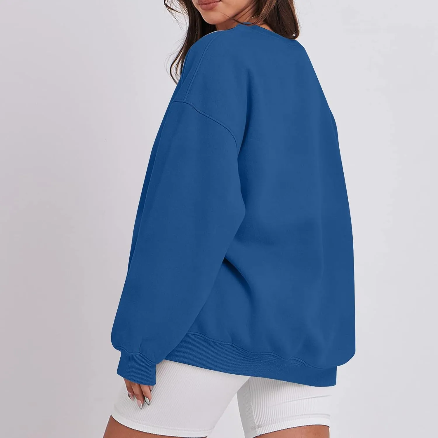 Womens Oversized Sweatshirts Long Sleeve Crewneck Hoodie Casual Comfy Pullover Sweaters Trendy Fall Clothes