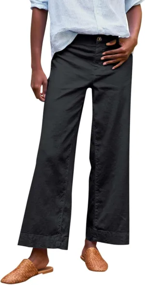 Women's Pants, Straight Leg Linen Peasant Pants Casual Sweatpants Wide Stretchy Trendy