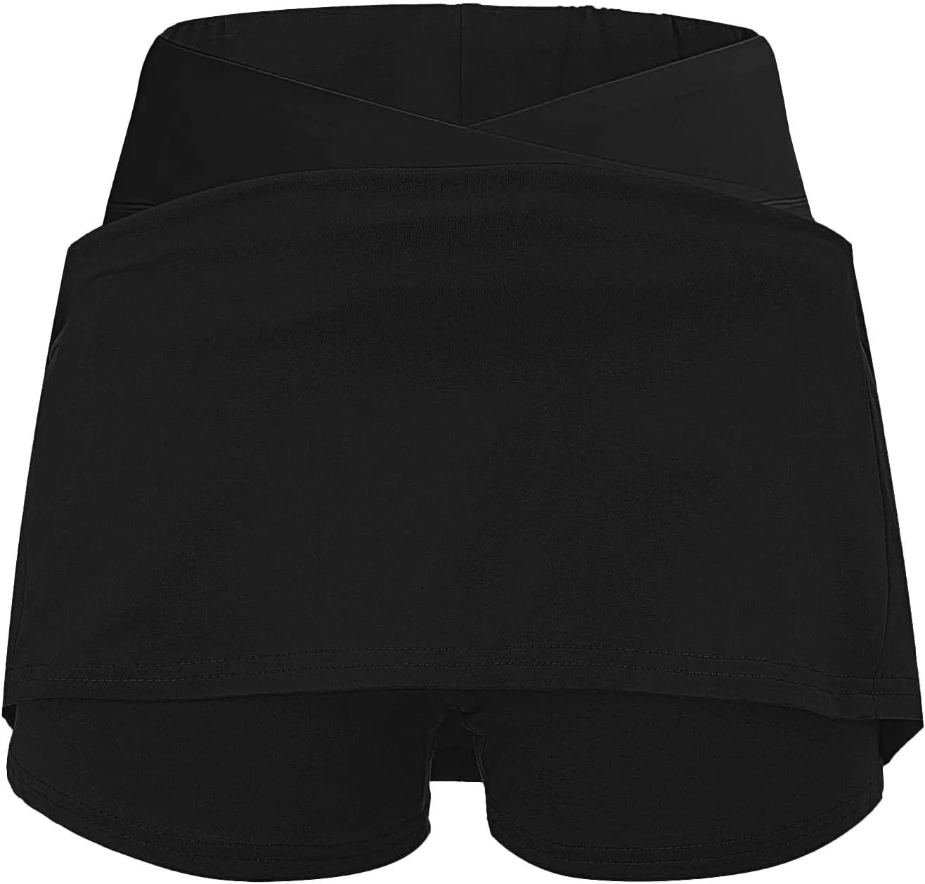 Women's Pleated Skirts Summer Sports Loose Trendy Drawstring Solid Color Yoga Fitness Tennis Skirt Plus Size, S-5XL