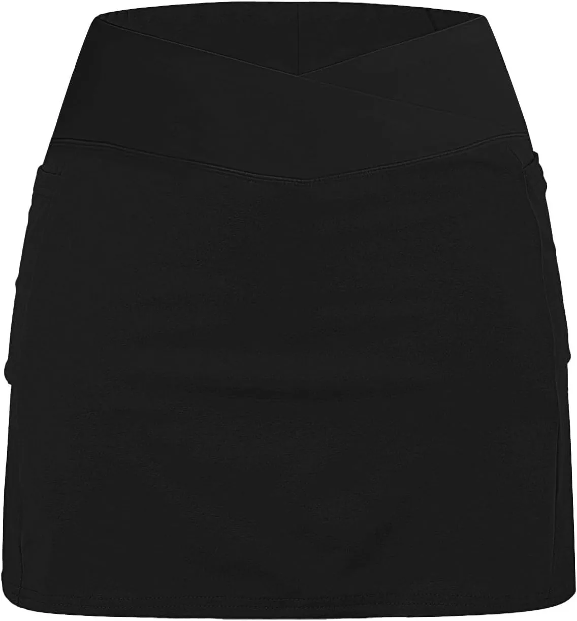 Women's Pleated Skirts Summer Sports Loose Trendy Drawstring Solid Color Yoga Fitness Tennis Skirt Plus Size, S-5XL