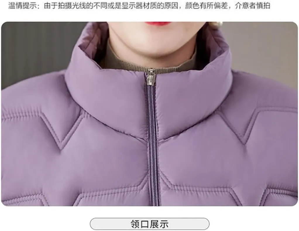 Women's Winter Thin Warm Cotton Coats Short Down Cotton Jacket Clothing Cotton-Padded Outwear Female Puffer Jackets