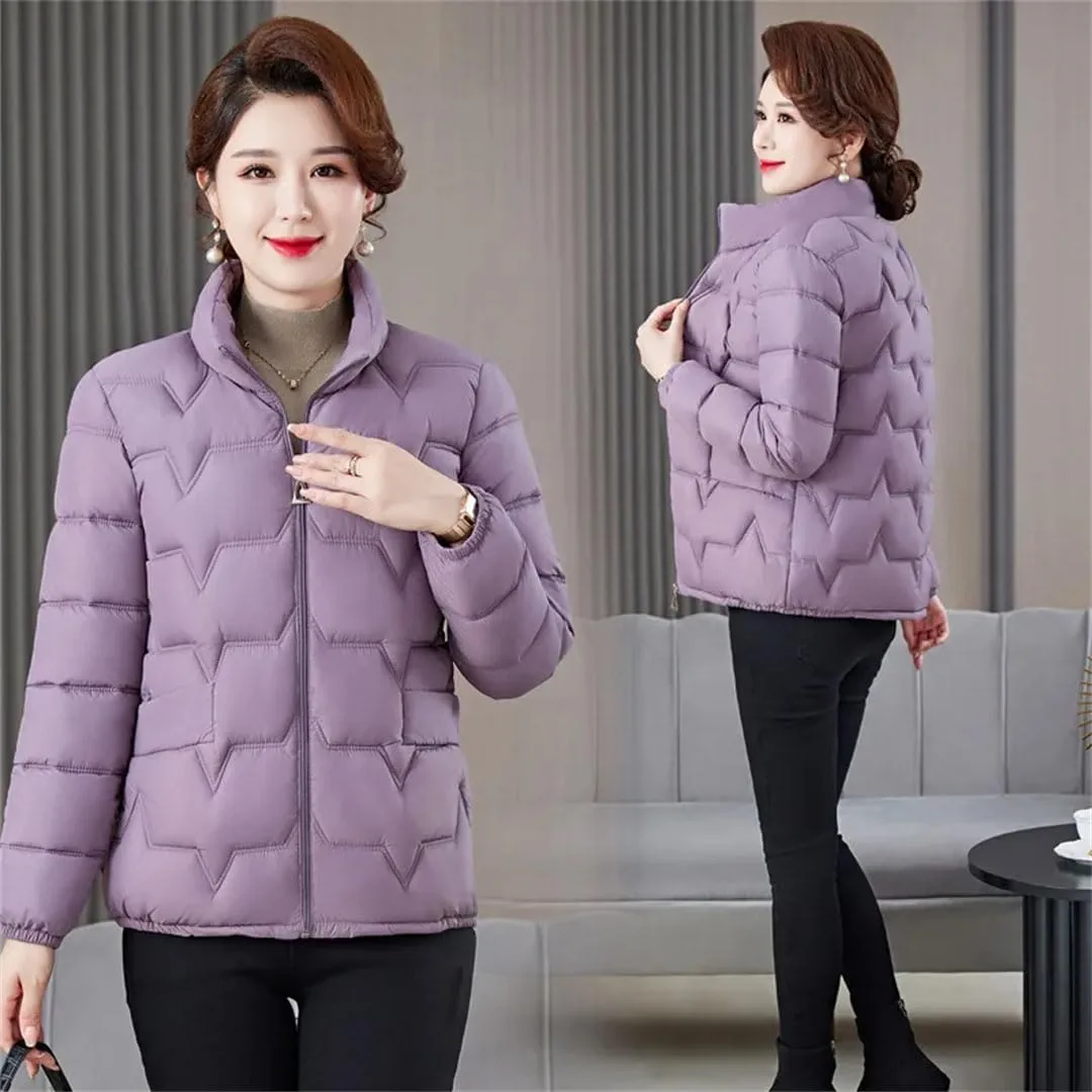 Women's Winter Thin Warm Cotton Coats Short Down Cotton Jacket Clothing Cotton-Padded Outwear Female Puffer Jackets