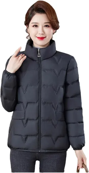 Women's Winter Thin Warm Cotton Coats Short Down Cotton Jacket Clothing Cotton-Padded Outwear Female Puffer Jackets