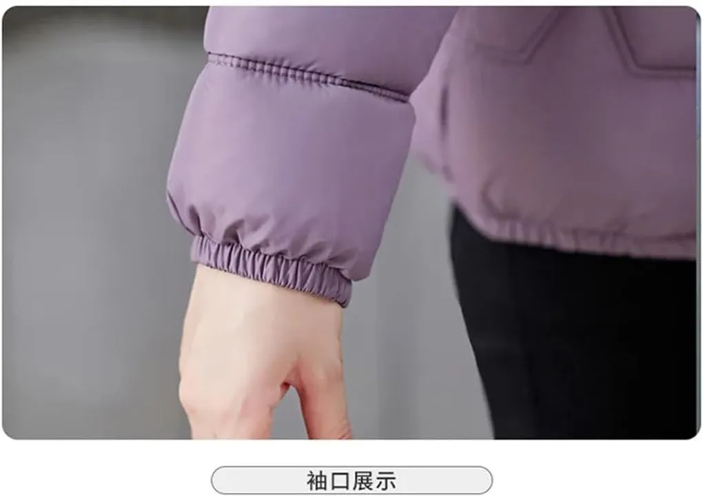Women's Winter Thin Warm Cotton Coats Short Down Cotton Jacket Clothing Cotton-Padded Outwear Female Puffer Jackets