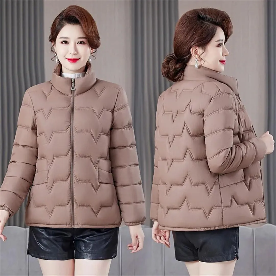 Women's Winter Thin Warm Cotton Coats Short Down Cotton Jacket Clothing Cotton-Padded Outwear Female Puffer Jackets