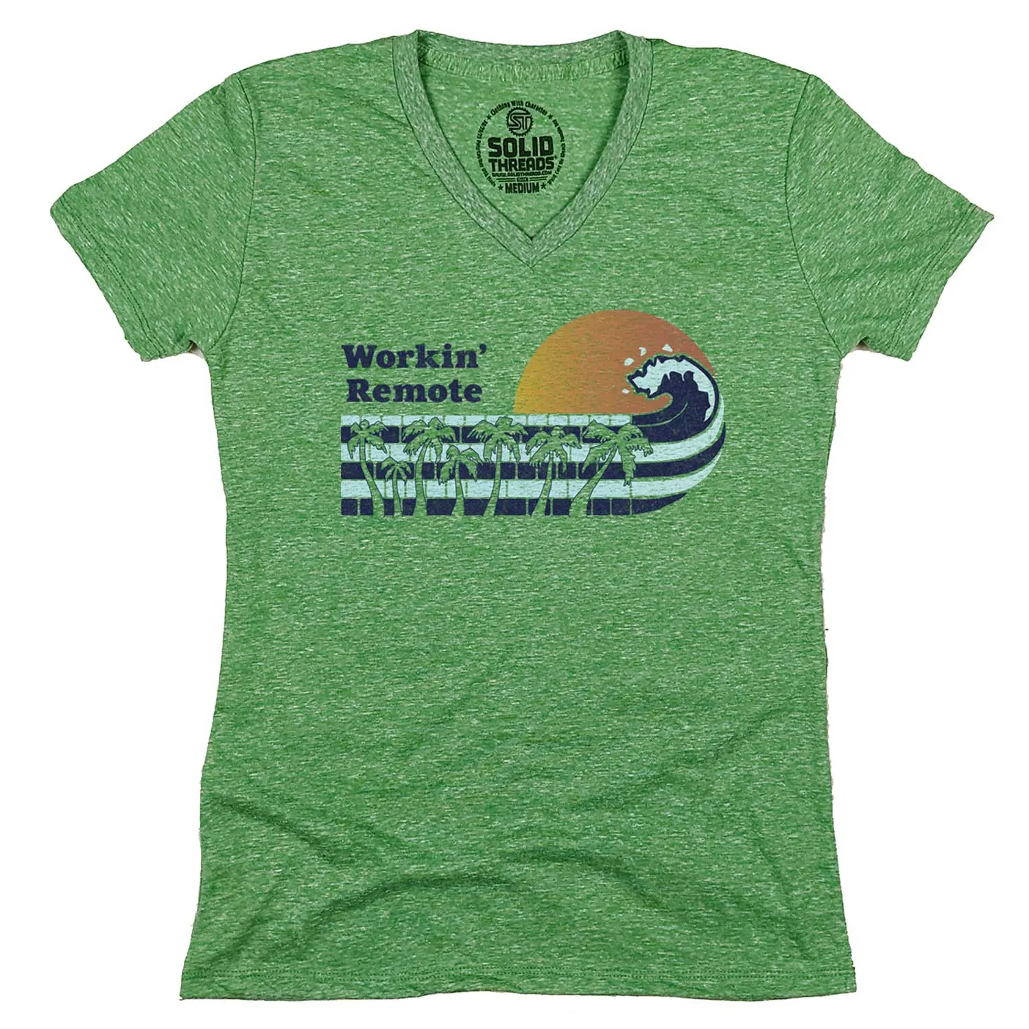 Women's Workin' Remote V-Neck Tee