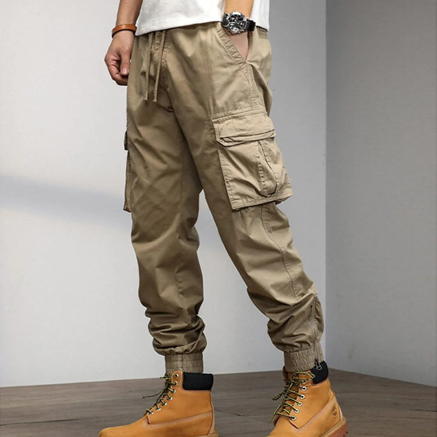 Work Pants for Men Construction Flex Waterproof Baggy Sweat Pants Classic Work Pants Relaxed Fit Straight Leg Tousers