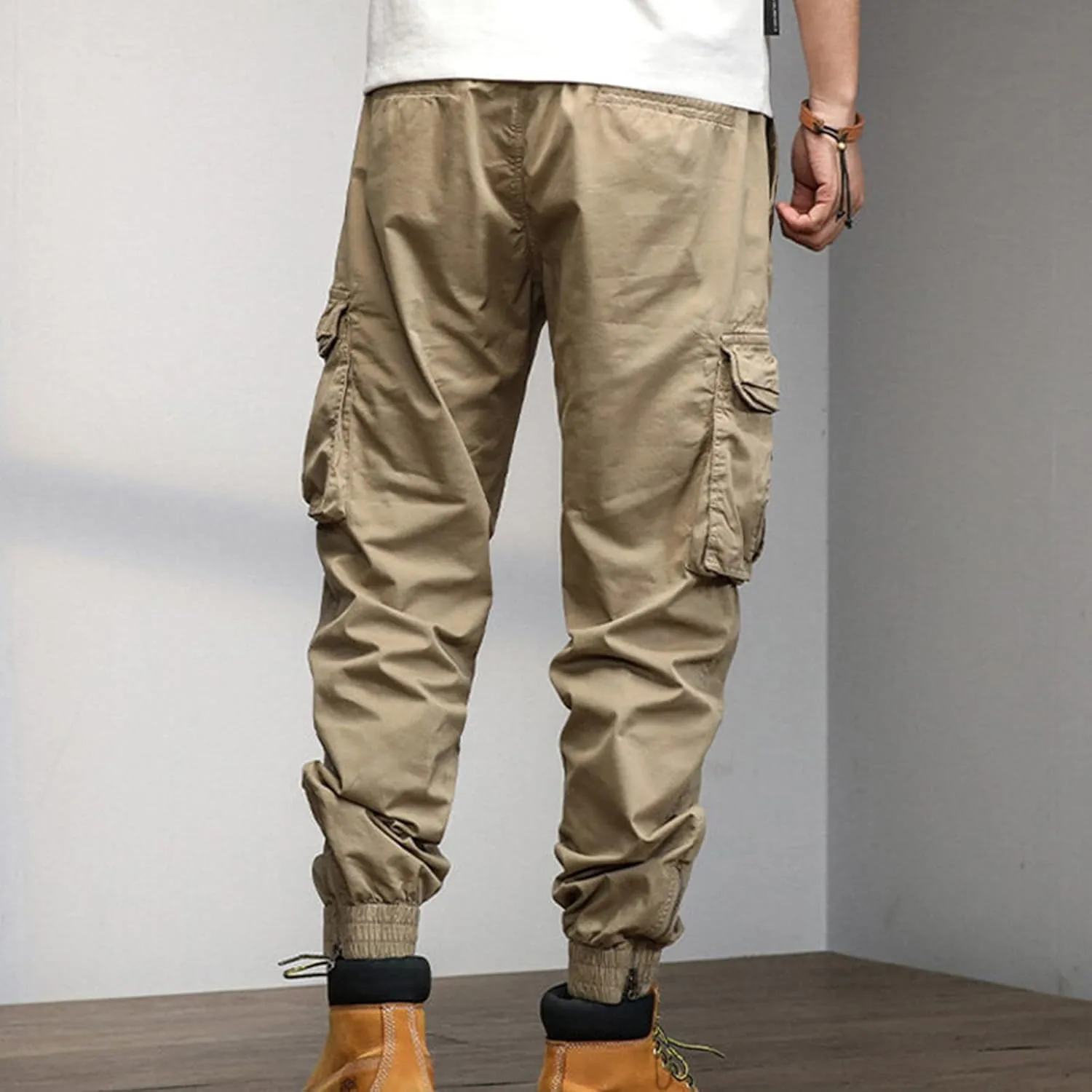 Work Pants for Men Construction Flex Waterproof Baggy Sweat Pants Classic Work Pants Relaxed Fit Straight Leg Tousers