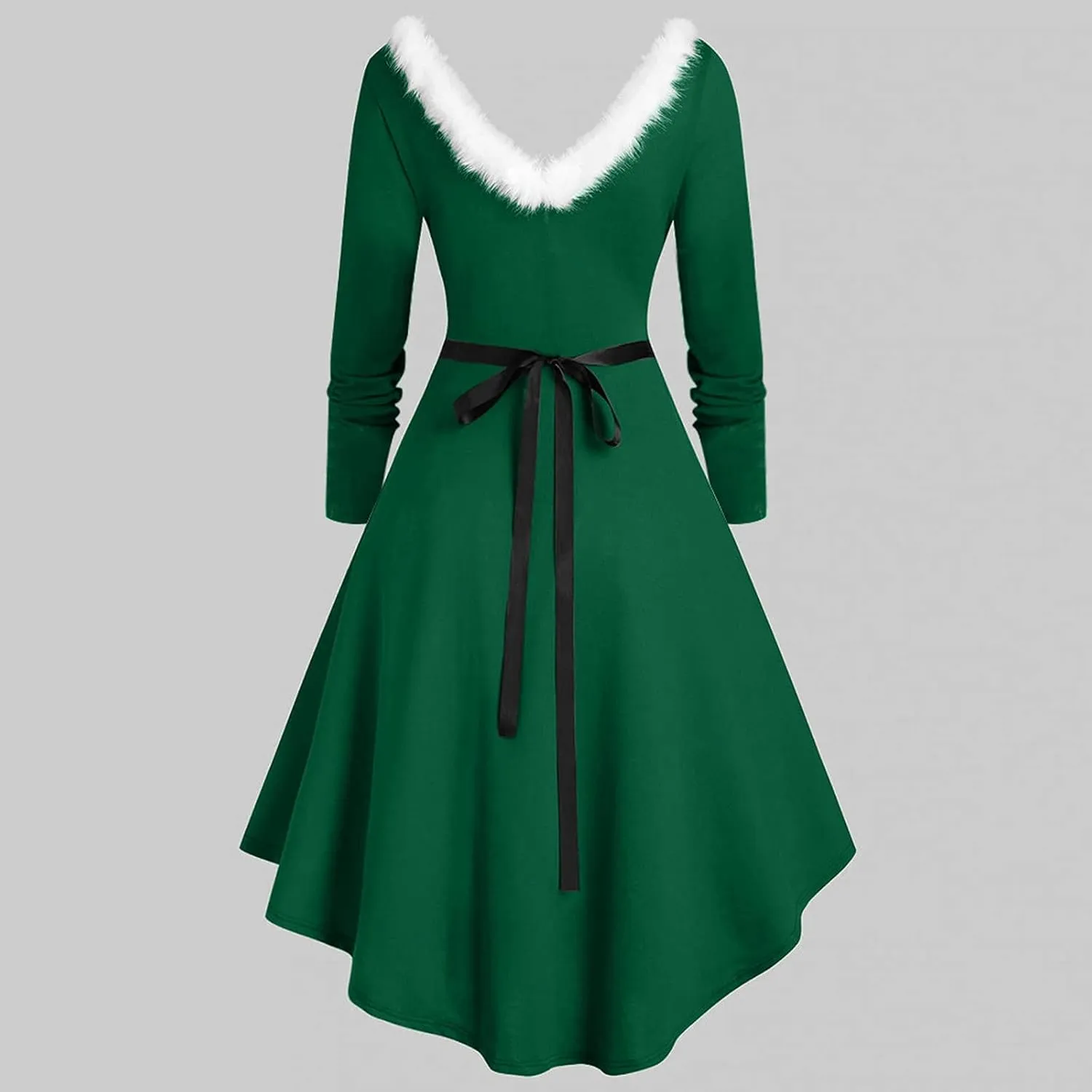 Xmas Dresses for Women Plain Party Swing Vintage Cocktail Dress 2023 Elegant Comfy Asymmetrical Flowy Formal Dresses