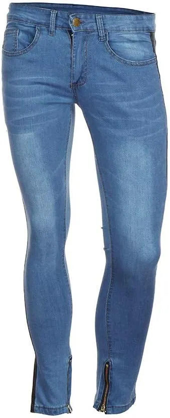 Ymosrh Work Pants for Men Denim Pants Distressed Ripped Freyed Slim Fit Zipper Jeans Trousers Khaki Pants Relaxed