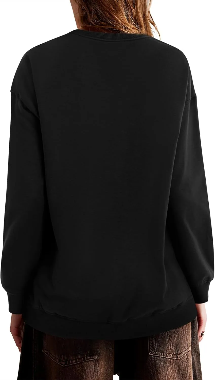 Zwurew Womens Oversized Sweatshirts Crew Neck Pullover Sweaters Casual Comfy Fall Fashion Outfits Clothes 2024