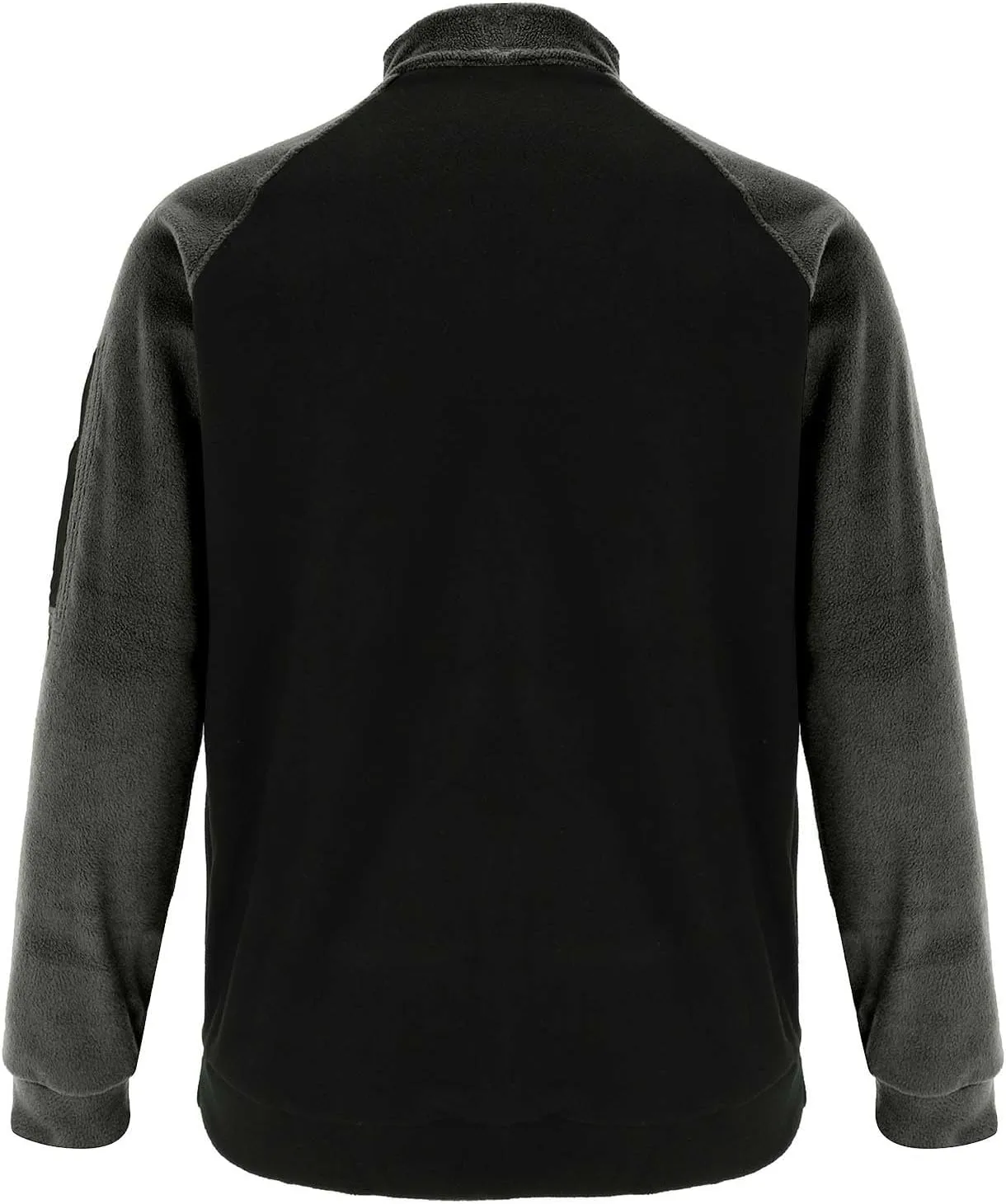 ZYXTIM Mens Tactical Fleece Shirt Jackets Mock Neck Raglan Sleeve Casual Sweatshirts Heavyweight Slim Thicken Hunting Shirts
